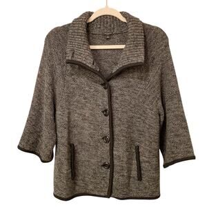 Ann Taylor Textured Knit Button-Down Cardigan Sweater Jacket Size S EUC